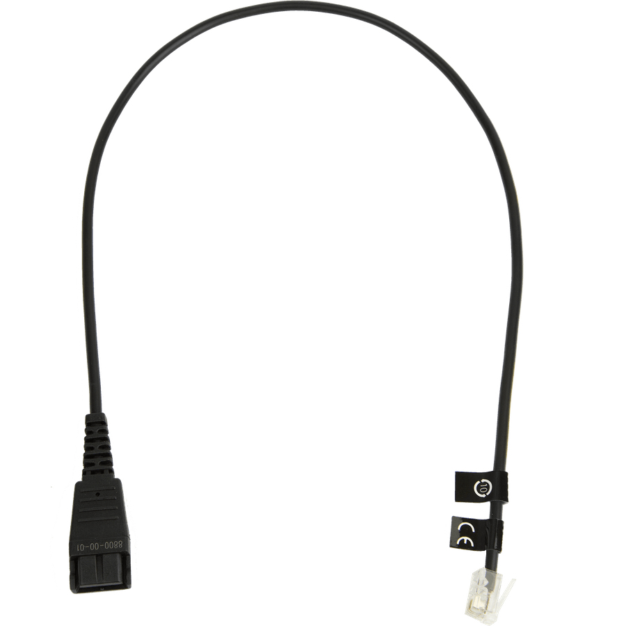 CABLE W/ QD TO RJ10 PLUG/REGEL BELEGUNG 0.5M
