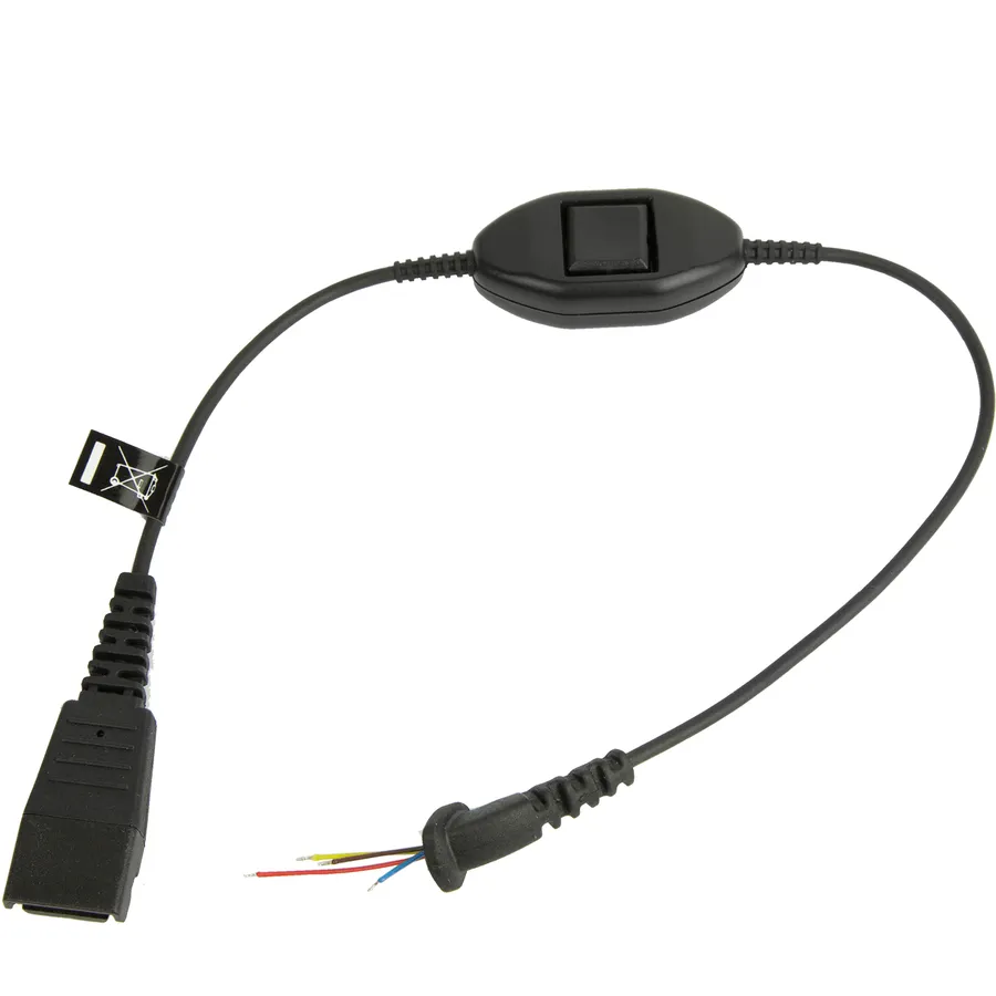QD CORD TO 3.5MM PIN PLUG FOR/ASCOM MUTE FUNCTION