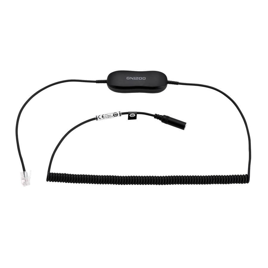 DESK PHONE CABLE JABRA EVOLVE/RJ9 TO 3.5 MM JACK CONV. CABLE2M