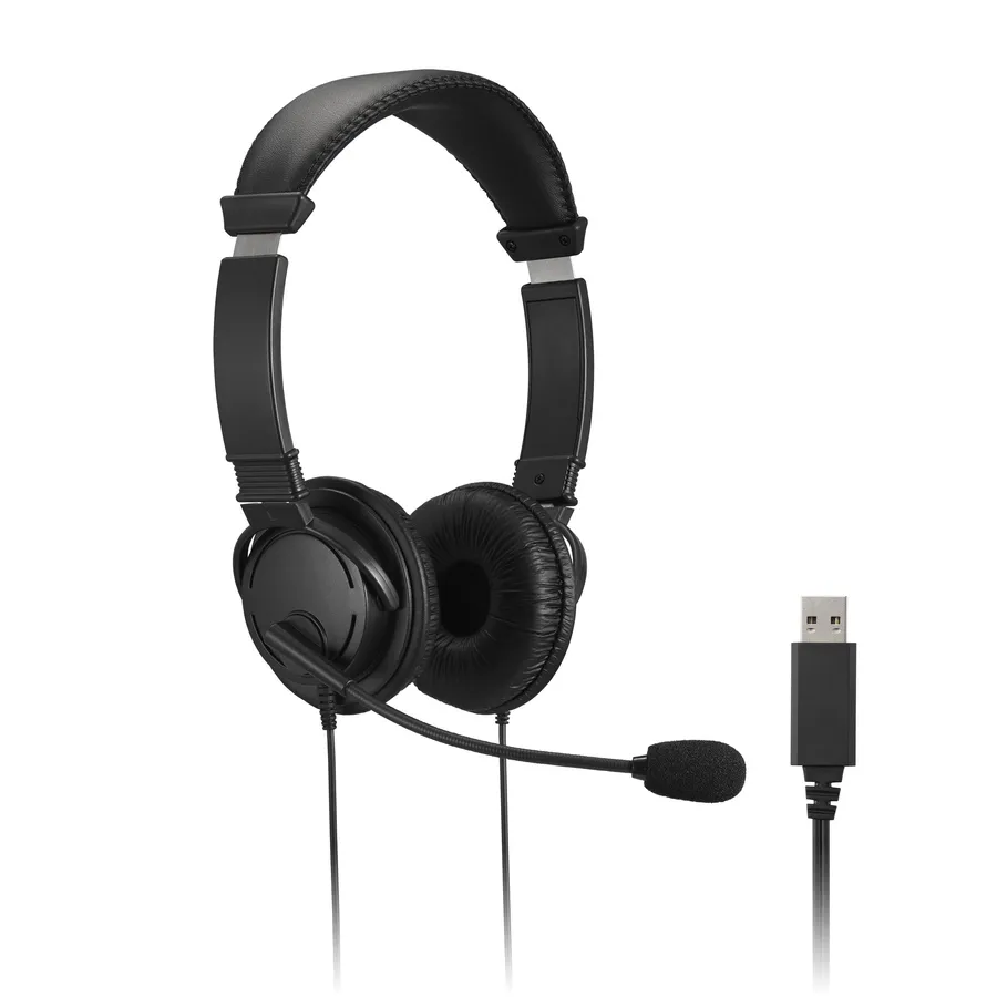 KENSINGTON HIFI USB HEADPHONES/WITH MIC AND VOLUME CONTROL BUTT