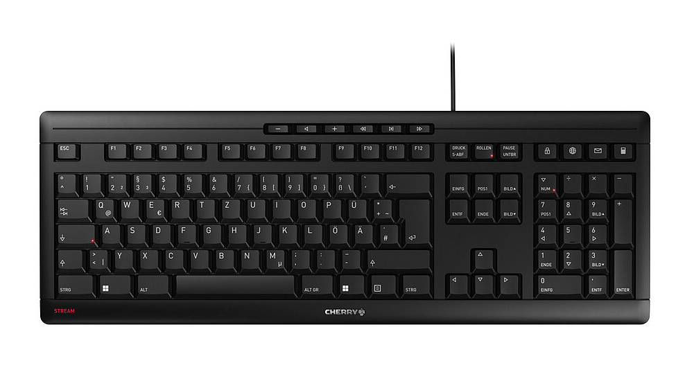 STREAM KEYBOARD KEYBOARD CORDED/LAYOUT-PORTUGAL BLACK