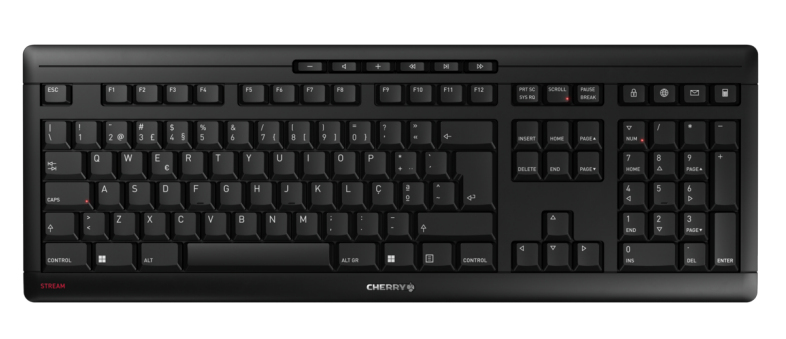 STREAMKEYBOARDWIRELESSLAYOUT-PO/RTUGAL BLACK