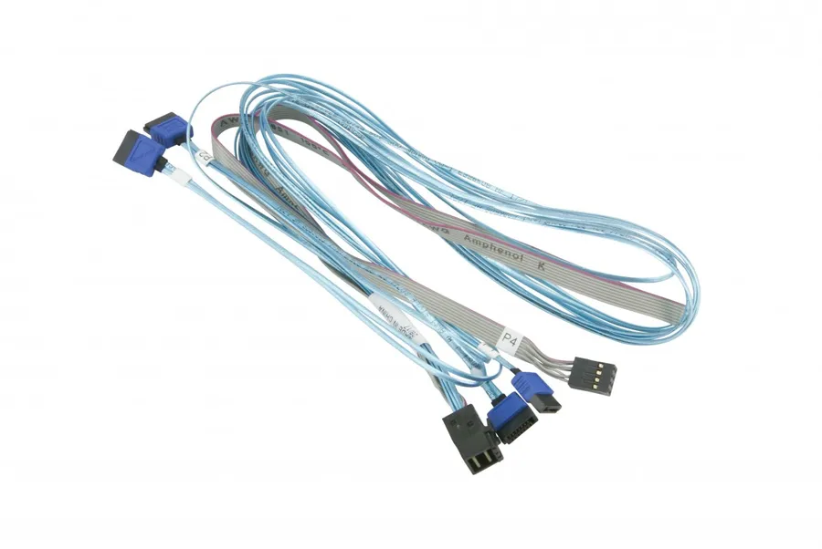 INT MINI-SAS HD TO 4 SATA 90-72/W/SB 12GB/S 30AWG