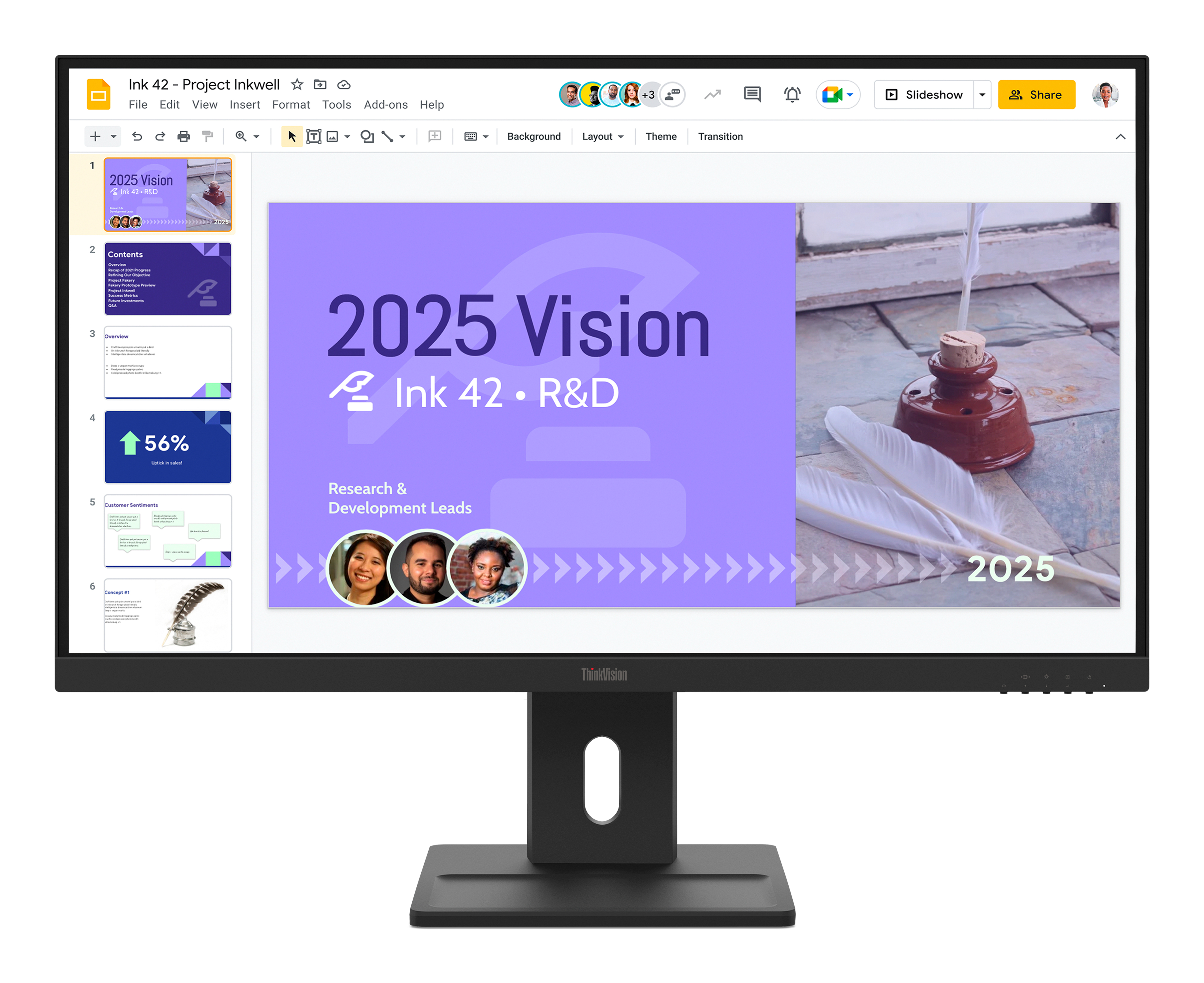 Monitor Lenovo ThinkVision E27Q-40 - LED monitor - 27" - 2560 x 1440 QHD @ 100 Hz - IPS - 350 cd/m² - 1500:1 - 4 ms - 2xHDMI, DisplayPort - speakers - raven black