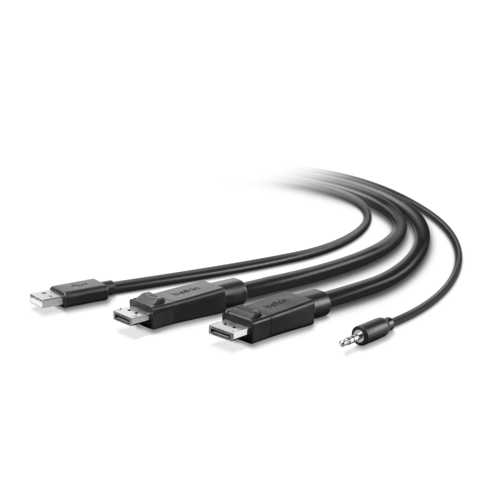KVM DUAL DISPLAYPORT CABLE SET/FOR F1DN104W-3EA/ 3.0M TAA