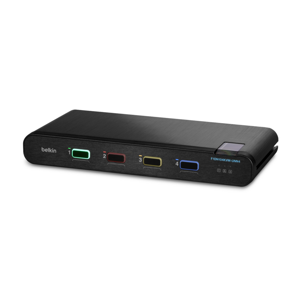 4P SNGL HEAD DP/HDMI TO DP/HDMI/VIDEO SEC DT KVM SW NO CAC PP4.0