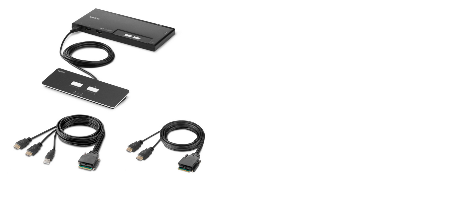 2-PORT DUAL HEAD HDMI MODULAR/SECURE KVM SWITCH PP4.0 W/REMOTE