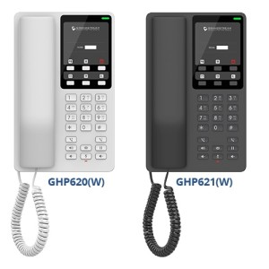GHP620 Grandstream telefon IP 2 linii PoE conector USB type C alb