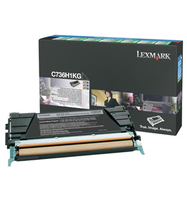 RET. PROGR. TONER CARTR. BLACK/BLACK 12K PGS F/C736/ X736/ X738