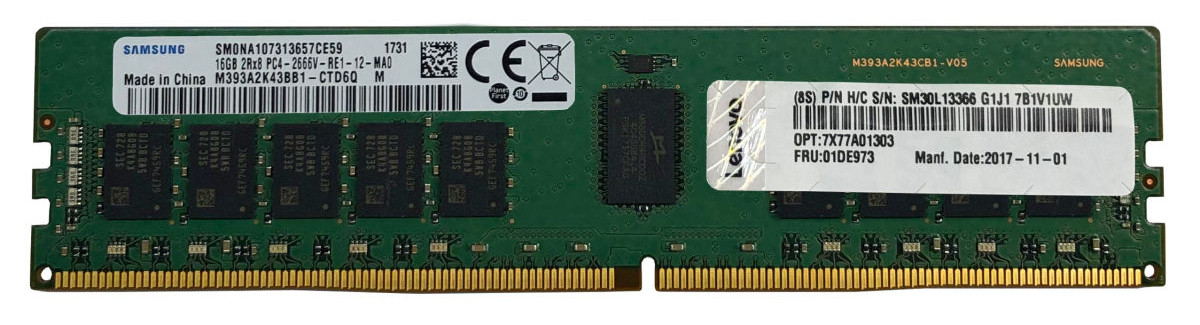 ThinkSystem 8GB TruDDR4 3200 MHz (1Rx8, 1.2V) ECC UDIMM