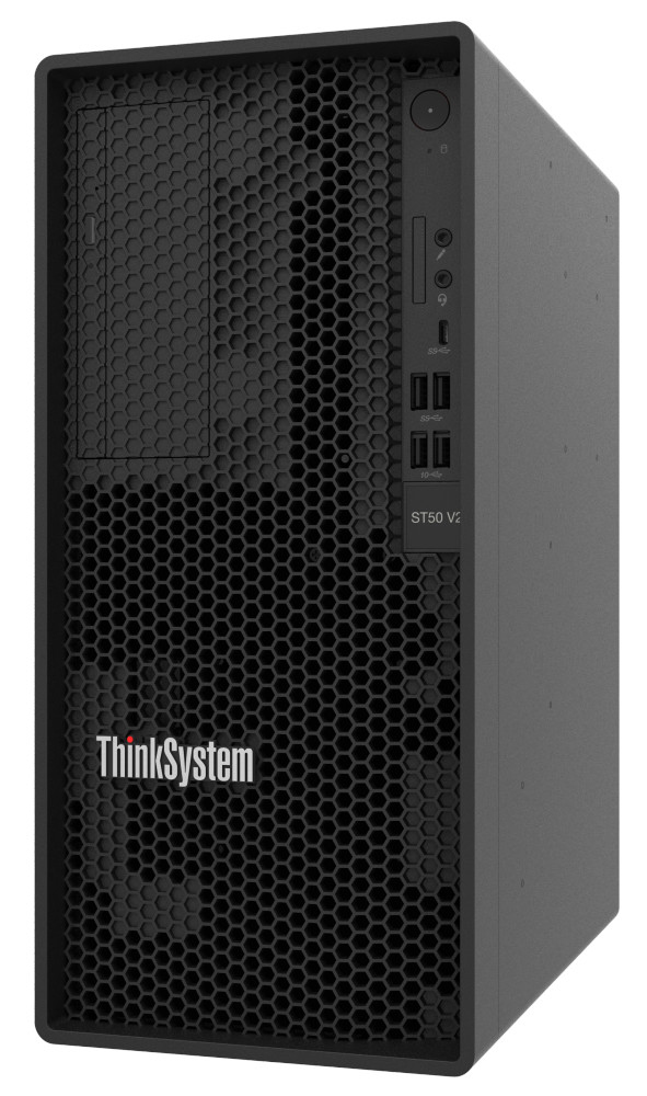 ST50 V2 Xeon E-2324G 4C 3.1GHz , SW RAID, 1x2TB SATA, 1x8GB, 500W 94% Efficiency, No DVD, 3 year
