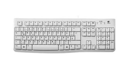 KEYBOARD K120 F/ BUSINESS/OEM USB WHITE GERMANY