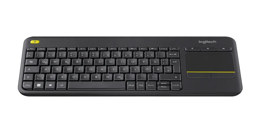 WIRELESS TOUCH KEYBOARD K400/PLUS BLACK (GERMAN) K400+ BLACK