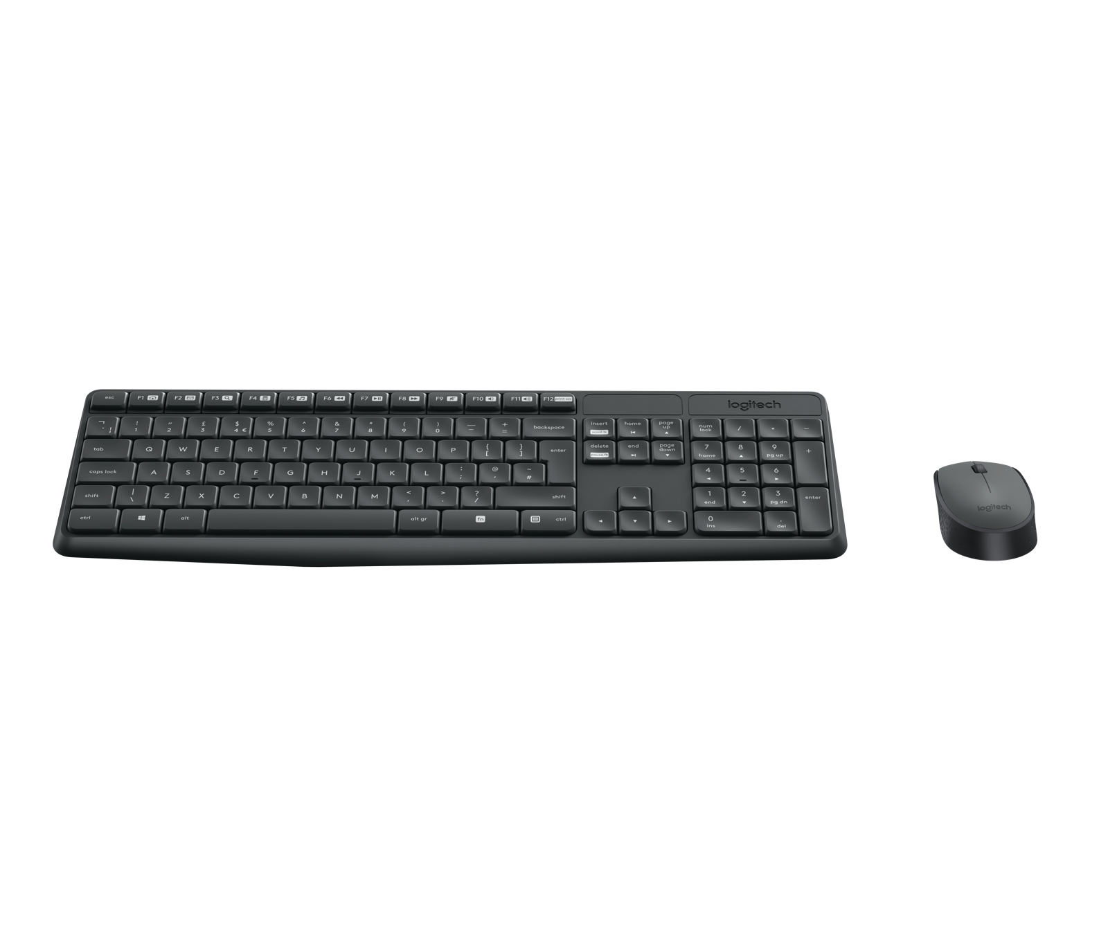 MK235 WIRELESS KEYBOARD / MOUSE/GREY-PAN-2.4GHZ-NORDIC
