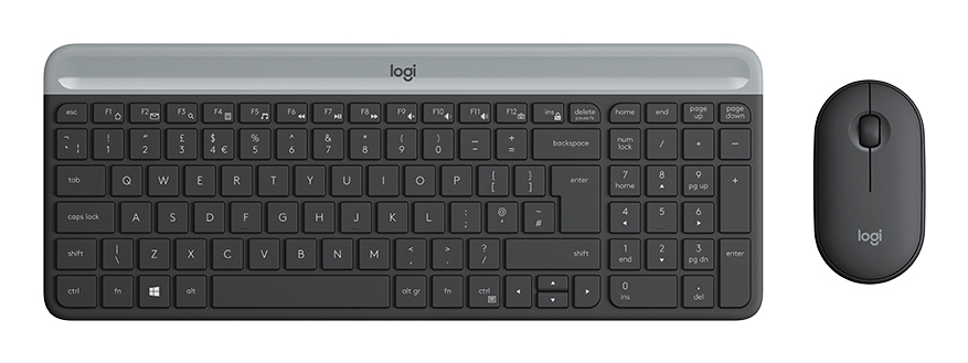 SLIM WRLS KEYBOARD-MOUSE COMBO/MK470 - GRAPHITE - DEU - CENTRAL