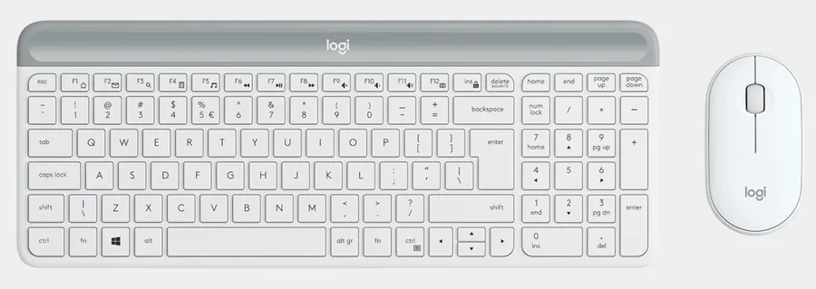 SLIM WRLS. KEYB.MOUSECOMB MK470/OFFWHITE ESP MEDITER