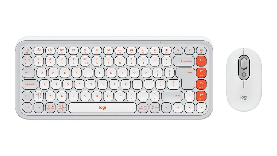 POP ICON COMBO MOUSE AND KB/OFF WHITE - US INTL - INTNL-973