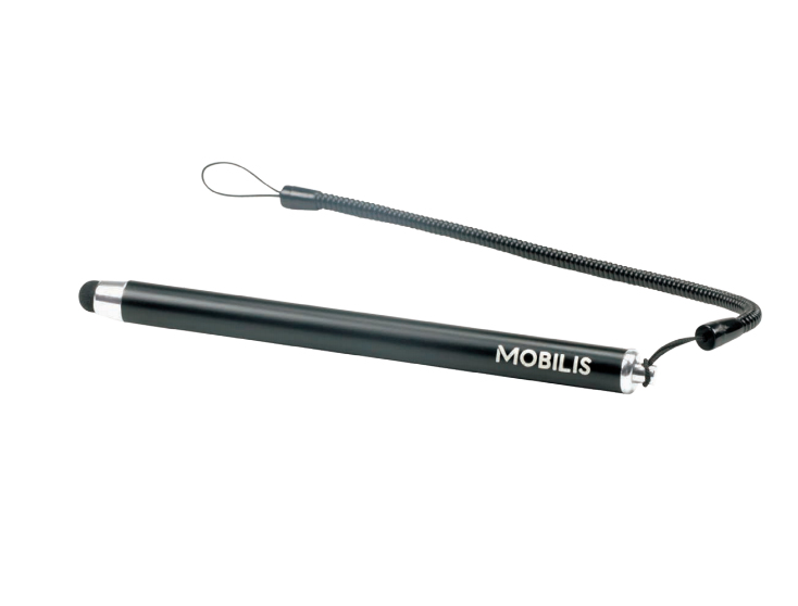PACK OF 10 BLACK CAPACITIVE/STYLUS MATTE BLACK+SPIRAL CORD