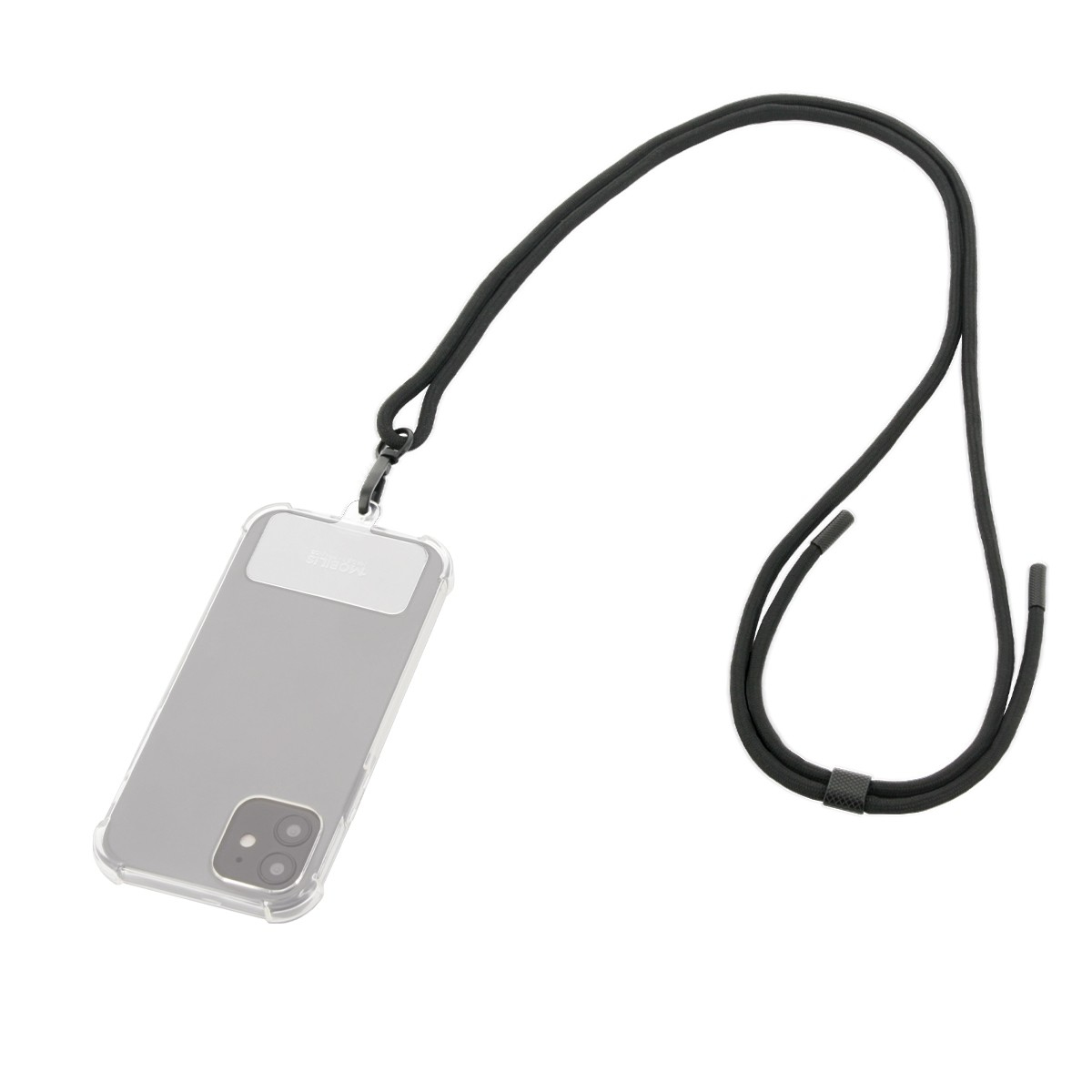 UNIVERSAL REMOVABLE SMARTPHONE/LANYARD 75 CM - BLACK - SOFT BAG