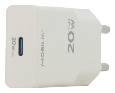 ENERGY CHARGER - 20W ULTRA-THIN/WALL CHARGER - 1 USB C - WHITE