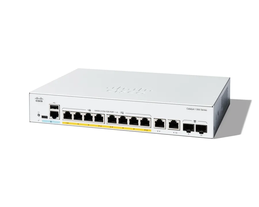 CATALYST 1300 8-PORT GE POE EXT/PS 2X1G COMBO