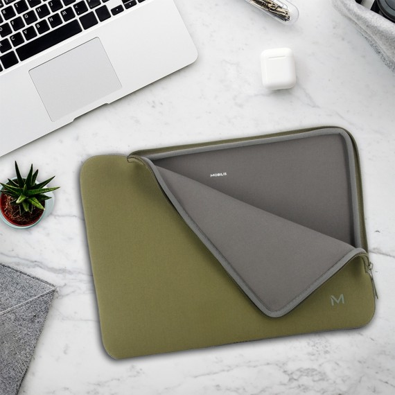 SKIN SLEEVE 12.5-14IN - KHAKI/AND GREY