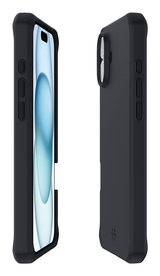 SPECTRUM_R CASE FOR IPHONE 16/PLUS - SOLID BLACK MAT - SOFT BA