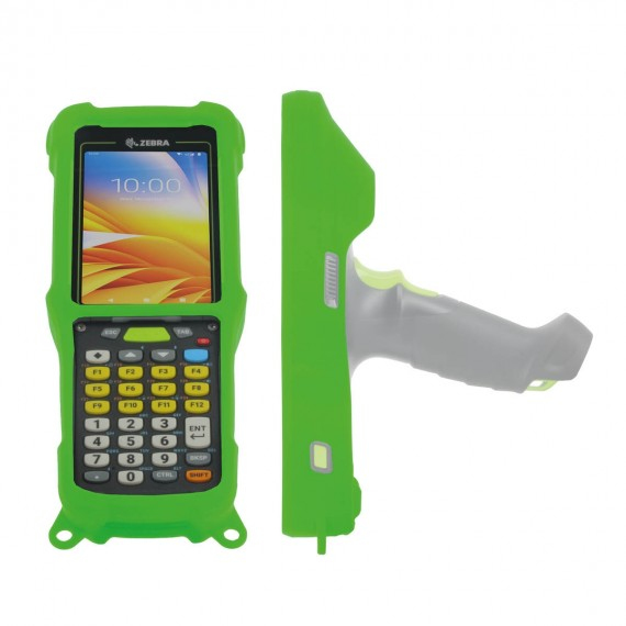 SILICONE RUGGED CASE FOR ZEBRA/MC9400 MC9450 SAFETY GREEN 802C