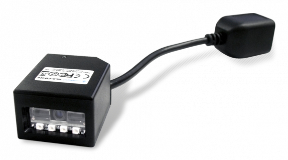 1D CCD fixed mounted reader with 50 cm direct USB cable.