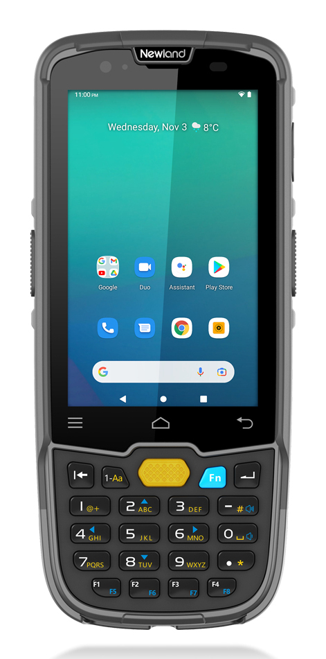 MT6757 Sei II Mobile Computer, 4" touchscreen, 2D CMOS Mega Pixel imager with Laser Aimer (CM6x), 4GB/64GB, BT, WiFi5, 4G, GPS, NFC