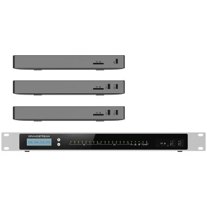 UCM6304A Grandstream centrala telefonica IP PBX audio cu 4 FXS 4 FXO si 3 porturi Gigabit