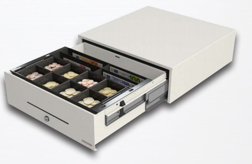 STD2000 SLIDE-OUT CASH DRAWER/W EURO+STERLING INSERT CABLE