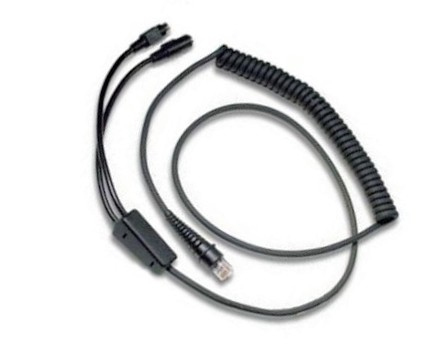 Cable: KBW, black, 2.9m (9.5´), coiled, 5V external power