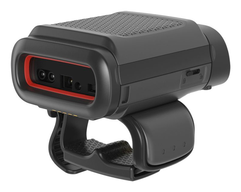 Wearable Mini1D, 2D (8680iB). Includes triggered ring and hook-and-loop strap attachments. Battery and charger sold separately