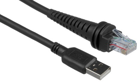 Cable: USB, black, Type A, 3m (9.8’), straight, 5v host power, industrial grade