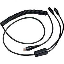 Cable: KBW, black, PS2, 3m (9.8´), coiled, 5 V external power with option for host power