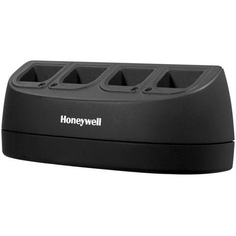 Charger: 4-bay battery charger (UK) for use with Xenon 1902, Granit 1911i, Granit 1981i, 3820, 3820i, 4820 & 4820i Lithium-ion batteries, UK desktop power supply (PS-050-4000D-UK), two mounting screws