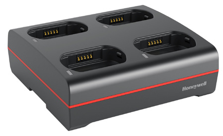 4 Bay 8680i Wearable Mini Mobile Charger. Charges complete 8680i unit with Extended or Slim battery installed.