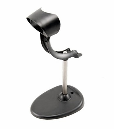 Stand: gray, 15cm (6´) height, rigid rod, large oval weighted base, Xenon cradle