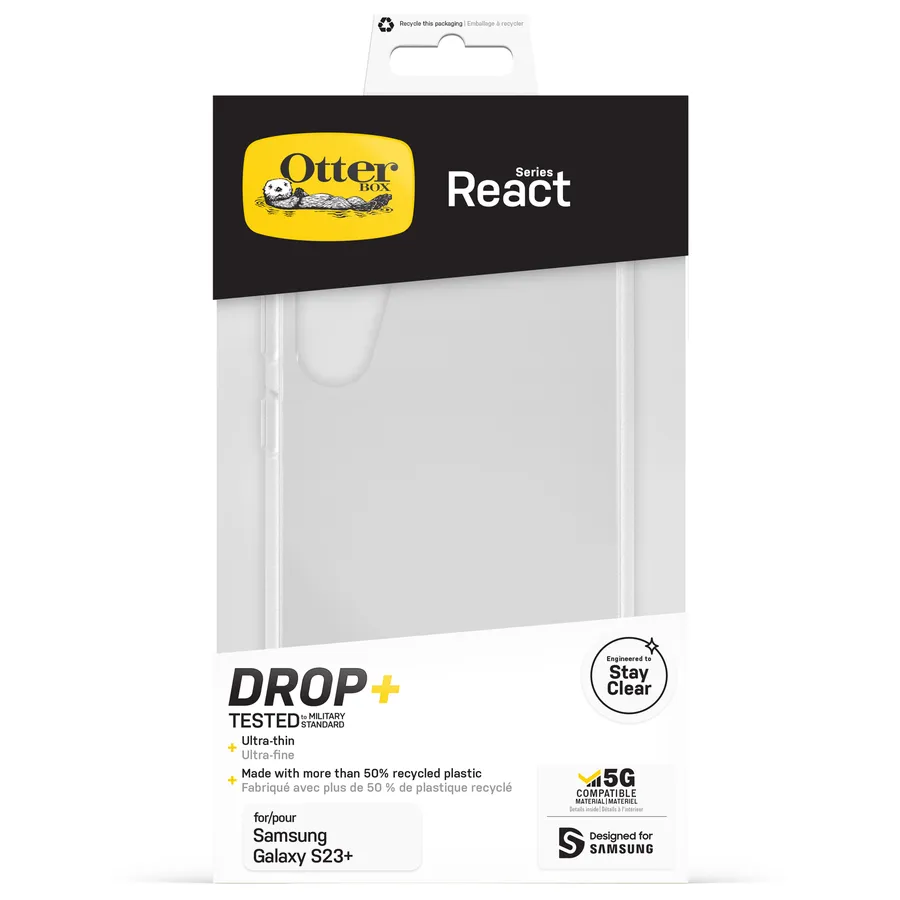 OTTERBOX REACT SAMSUNG GALAXY/S23+ STARDUST - CLEAR