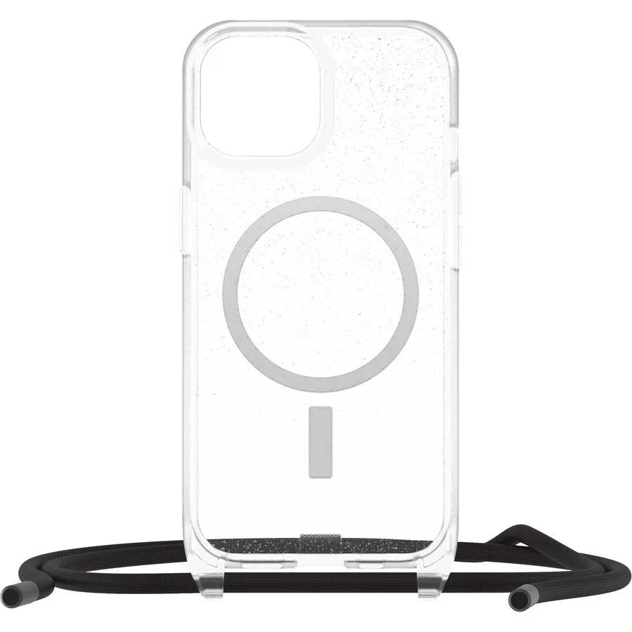 OB REACT NECKLACE MAGSAFE APPLE/IPHONE 15 STARDUST CLEAR PP