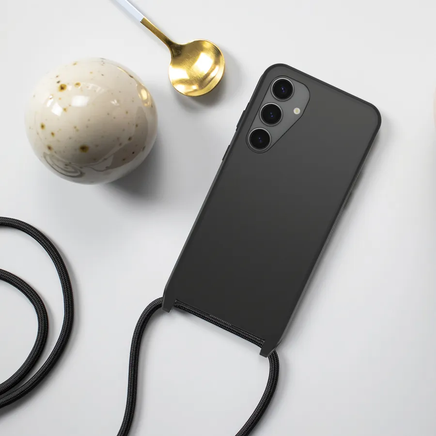 OB REACT NECKLACE SAMSUNG S24+/GALAXY BLACK