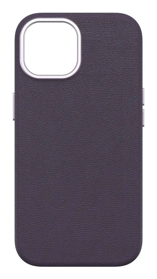 OB SYMMETRY CACTUS LEATHER/APPLE IPHONE 15 PLUM LUXE PURPLE