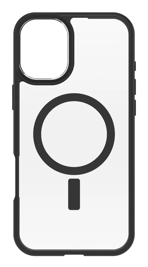 OB REACT MAGSAFE APPLE IPHONE16/PLUS BLACKCRYST-CLEAR/BLACK-PROP