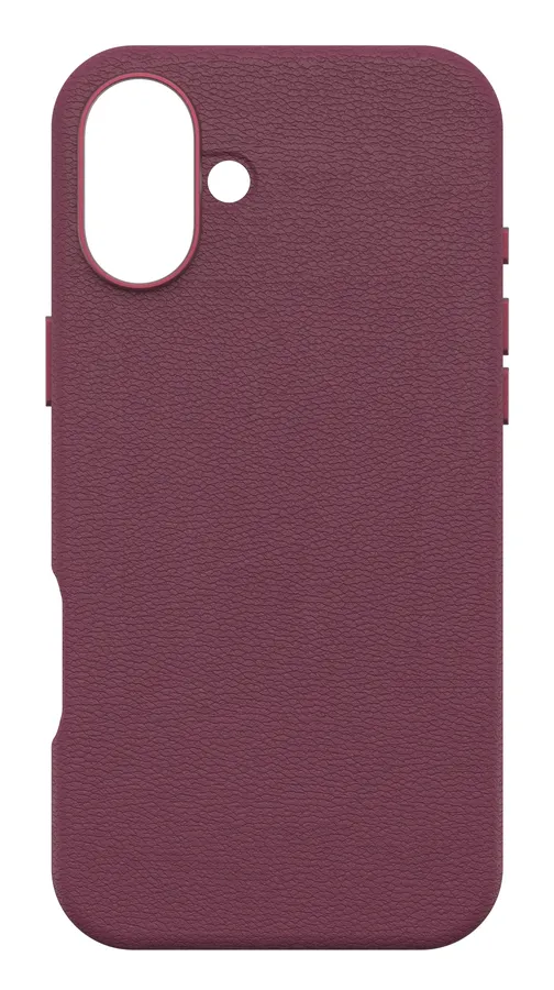 OB SYM CACTUS LEATHER APPLE/IPHONE 16 PLUS MAROON BELLS-RED