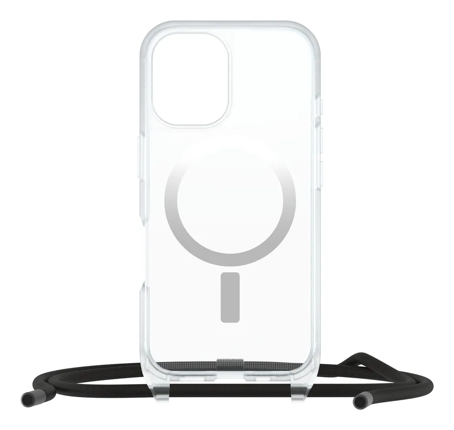 OB REACT NECKLACEMAGSAFE APPLE/IPHONE 16 - CLEAR