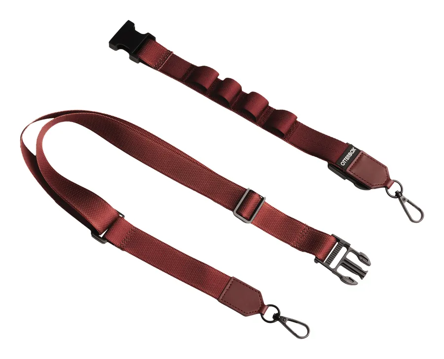 OB CASE ATTCH 2IN1 CROSSBODY/STRAP ROSEWOOD - RED