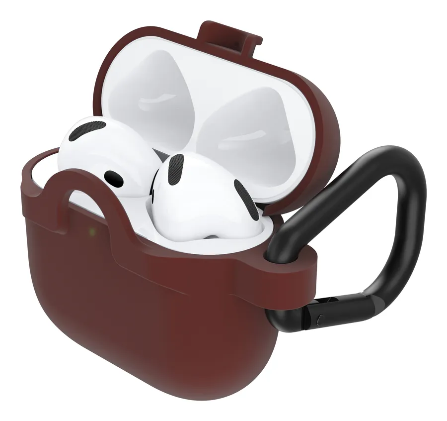 OB HEADPH CASE FOR APPLE AIRPOD/(4TH GEN) WELL RED - BROWN