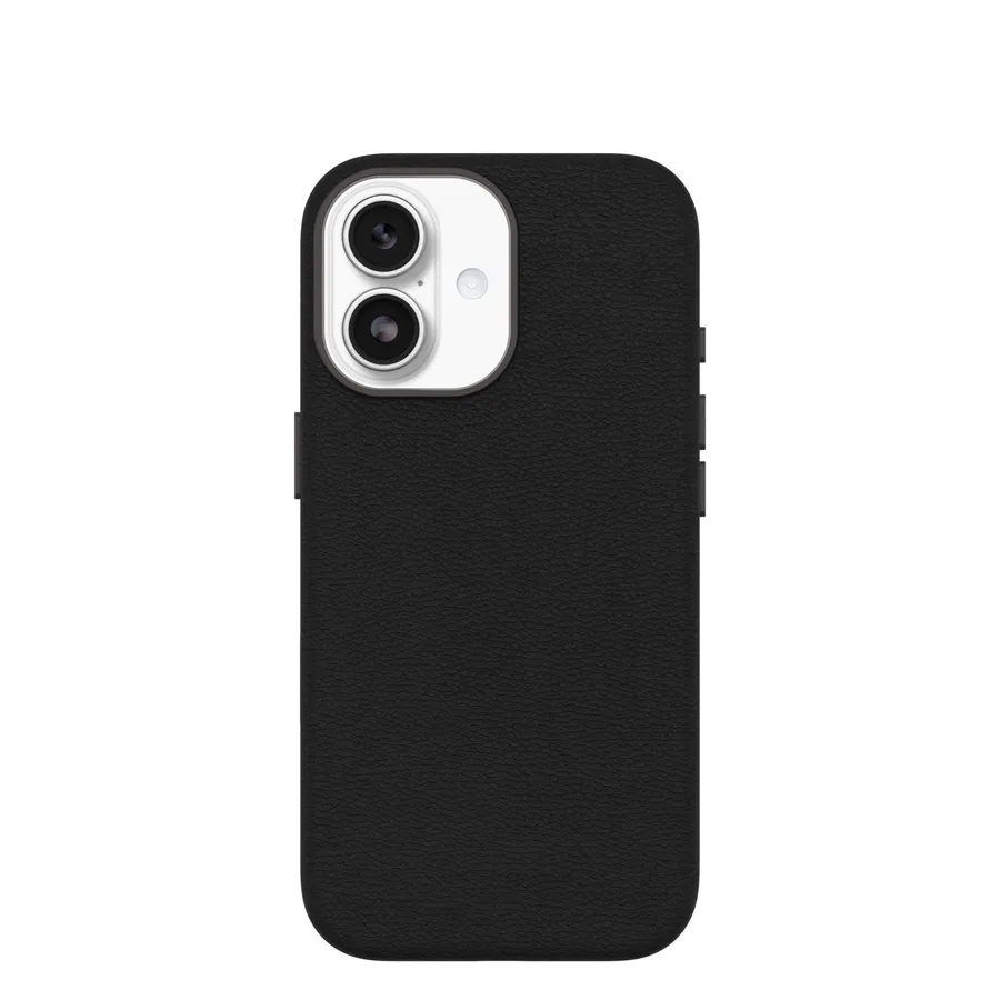 OB SYMMETRY CACTUS LEATHER CAM/CTRL APPLE IPHONE 17 NOIR BLACK