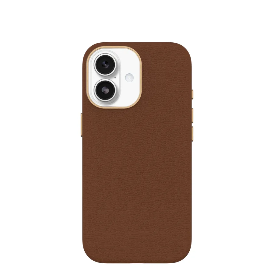 OB SYMMETRY CACTUS LEATHER CAM/CTRL APPLE IPHONE17 DESERT BROWN
